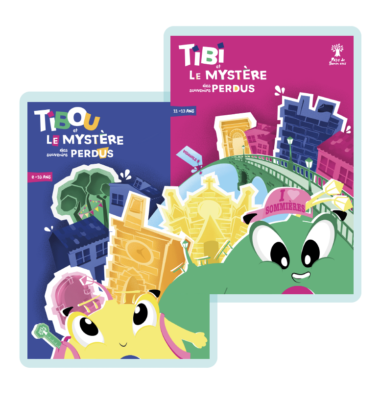 Croquis de recherche du jeu de piste Tibi et Tibou à Sommières