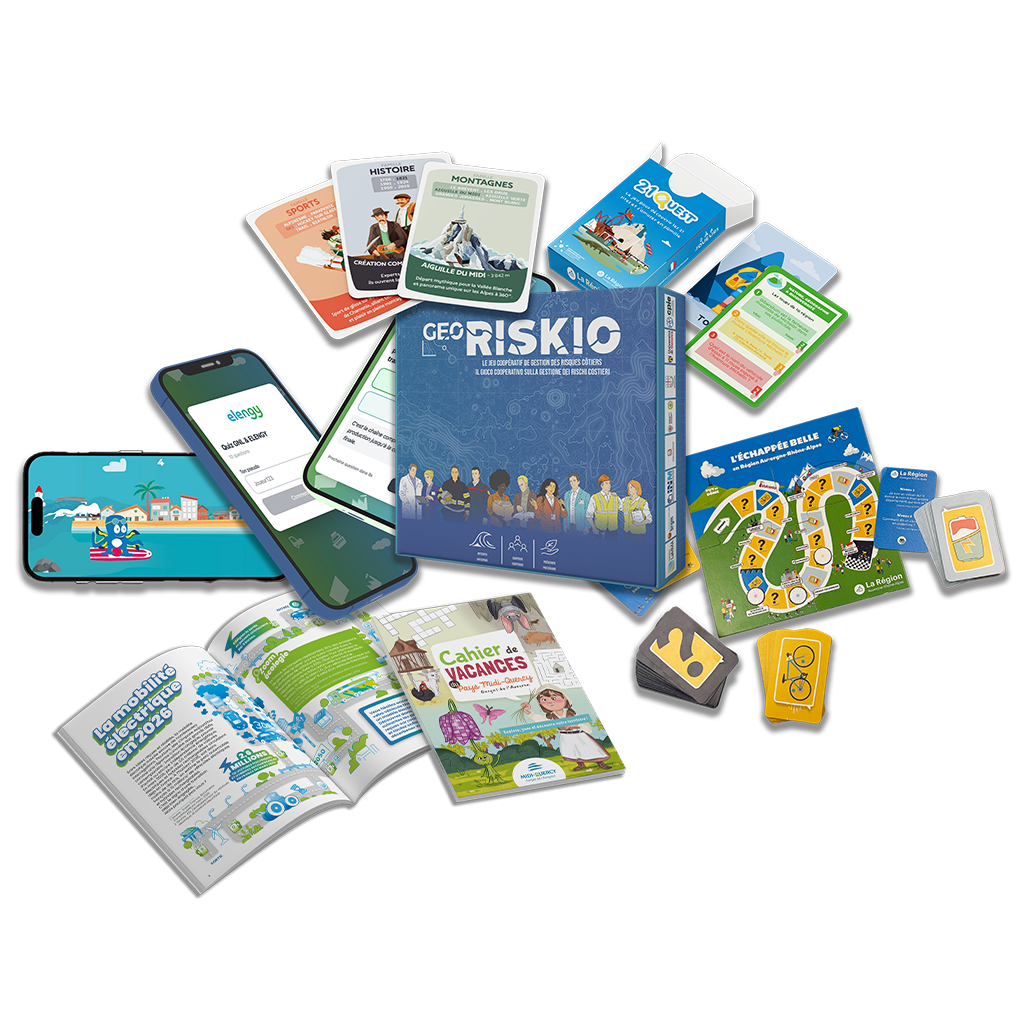 Cahier de jeux, jeu de société et jeu digital personnalisés par MUNI Création