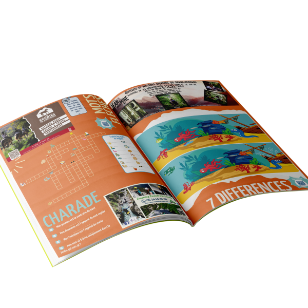 Cahier de jeux Le P'tit Saisonnier pour valoriser les commerçants locaux