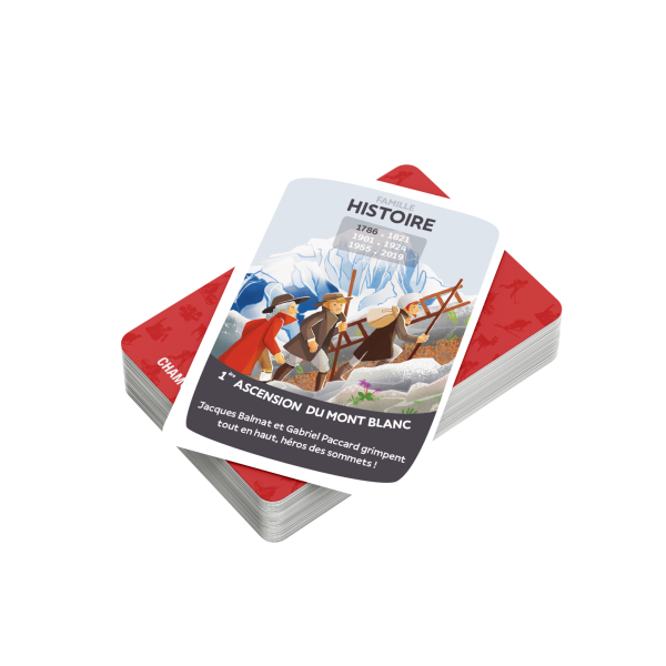 Cartes de la famille Histoire du jeu de 7 familles Chamonix-Mont-Blanc