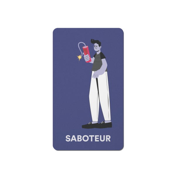 Carte rôle Saboteur du jeu Carrière Quest