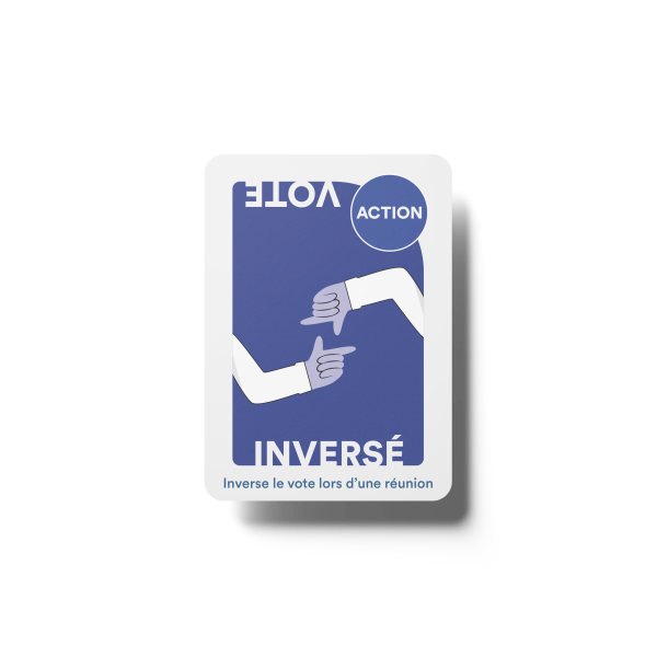 Carte action Vote inversé du jeu Carrière Quest